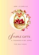 Simple Gifts SSA choral sheet music cover